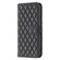 iPhone 16 Pro Diamond Lattice Wallet Flip Leather Phone Case - Black