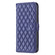 iPhone 16 Pro Diamond Lattice Wallet Flip Leather Phone Case - Blue