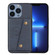 iPhone 16 Pro Double Buckle Card Slots PU + TPU Phone Case - Blue