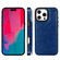 iPhone 16 Pro Double Buckle Crazy Horse Texture PU Phone Case - Blue
