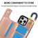 iPhone 16 Pro Double Buckle Crazy Horse Texture PU Phone Case - Rose Gold