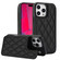 iPhone 16 Pro Double Buckle Rhombic PU Leather Phone Case - Black