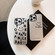 iPhone 16 Pro Electroplated Silver Series PC Protective Phone Case - Grey Panda