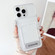 iPhone 16 Pro Electroplating Card Bag Holder TPU Phone Case - Transparent
