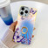 iPhone 16 Pro Electroplating Laser Butterfly Ring Holder Phone Case - Purple Butterflies AB3