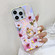 iPhone 16 Pro Electroplating Laser Flower Ring Holder TPU Phone Case - Cosmos Flower AH7 iPhone 16 Pro Electroplating Laser Flower Ring Holder TPU Phone Case - Cosmos Flower AH7