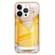 iPhone 16 Pro Electroplating Marble Dual-side IMD Phone Case - Draft Beer
