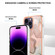 iPhone 16 Pro Electroplating Marble Dual-side IMD Phone Case - Rose Gold 015