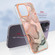 iPhone 16 Pro Electroplating Marble Dual-side IMD Phone Case - Rose Gold 015