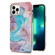 iPhone 16 Pro Electroplating Pattern IMD TPU Shockproof Case - Milky Way Blue Marble
