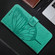 iPhone 16 Pro Embossed Butterfly Leather Phone Case - Green