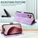iPhone 16 Pro Embossed Rhombus Starry Leather Phone Case - Purple