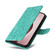 iPhone 16 Pro Embossed Sunflower Leather Phone Case - Green
