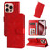 iPhone 16 Pro Embossed Sunflower Leather Phone Case - Red