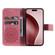 iPhone 16 Pro Embossed Sunflower Pattern Flip Leather Phone Case - Pink