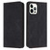 iPhone 16 Pro Ethnic Embossed Adsorption Leather Phone Case - Black