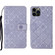 iPhone 16 Pro Ethnic Style Embossed Pattern Leather Phone Case - Purple