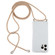 iPhone 16 Pro Four-Corner Shockproof Transparent TPU Case with Lanyard - Gold