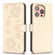 iPhone 16 Pro Four-leaf Embossed Leather Phone Case - Gold