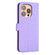 iPhone 16 Pro Four-leaf Embossed Leather Phone Case - Purple