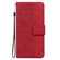 iPhone 16 Pro Geometric Embossed Leather Phone Case - Red