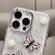 iPhone 16 Pro Glitter 3D Butterfly TPU Phone Case - Blue