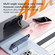 iPhone 16 Pro Glitter Powder Lens Holder MagSafe Magnetic Phone Case - Transparent Titanium Blue