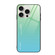 iPhone 16 Pro Gradient Color Glass Phone Case - Green Cyan