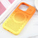 iPhone 16 Pro Gradient Color Honeycomb Aromatherapy MagSafe Phone Case - Orange Yellow