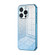 iPhone 16 Pro Gradient Glitter Powder Electroplated Phone Case - Blue