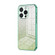iPhone 16 Pro Gradient Glitter Powder Electroplated Phone Case - Green