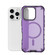 iPhone 16 Pro Grating Airbag Shockproof MagSafe Frosted Phone Case - Purple iPhone 16 Pro Grating Airbag Shockproof MagSafe Frosted Phone Case - Purple