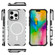 iPhone 16 Pro Grating Airbag Shockproof MagSafe Frosted Phone Case - Transparent iPhone 16 Pro Grating Airbag Shockproof MagSafe Frosted Phone Case - Transparent