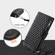 iPhone 16 Pro Grid Texture Zipper Leather Phone Case with Lanyard - Black
