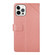 iPhone 16 Pro HT01 Y-shaped Pattern Flip Leather Phone Case - Pink
