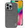 iPhone 16 Pro imak Ruiyi Series Cloth Texture PU + PC Phone Case - Dark Grey