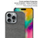 iPhone 16 Pro imak Ruiyi Series Cloth Texture PU + PC Phone Case - Dark Grey