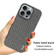 iPhone 16 Pro imak Ruiyi Series Cloth Texture PU + PC Phone Case - Dark Grey
