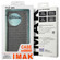 iPhone 16 Pro imak Ruiyi Series Cloth Texture PU + PC Phone Case - Dark Grey