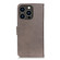 iPhone 16 Pro KHAZNEH Cowhide Texture Horizontal Flip Leather Phone Case - Khaki