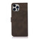 iPhone 16 Pro KHAZNEH Matte Texture Leather Phone Case - Brown