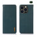 iPhone 16 Pro KHAZNEH Nappa Top Layer Cowhide Leather Phone Case - Green