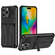 iPhone 16 Pro Kickstand Armor Card Wallet Phone Case - Black