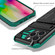 iPhone 16 Pro Kickstand Armor Card Wallet Phone Case - Deep Green iPhone 16 Pro Kickstand Armor Card Wallet Phone Case - Deep Green