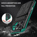 iPhone 16 Pro Kickstand Armor Card Wallet Phone Case - Deep Green iPhone 16 Pro Kickstand Armor Card Wallet Phone Case - Deep Green