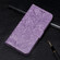 iPhone 16 Pro Lace Flower Embossing Flip Leather Phone Case - Purple