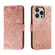 iPhone 16 Pro Lace Flower Embossing Flip Leather Phone Case - Rose Gold