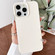 iPhone 16 Pro Leather Texture TPU Full Coverage Phone Case - White