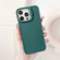 iPhone 16 Pro Lens Frame Holder Shockproof Phone Case - Green