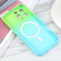 iPhone 16 Pro Liquid TPU Silicone Gradient MagSafe Phone Case - Cyan Blue